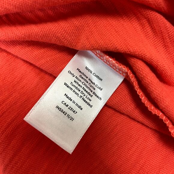 NWT Talbots Coral Tie Detail Knit Shift Dress XL Cotton Sleeveless Casual Summer - Picture 13 of 16